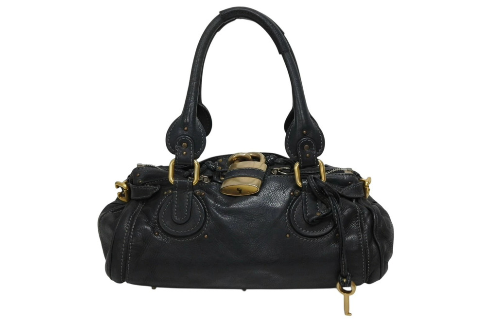 Chloe Paddington Hobo Bag Black Leather